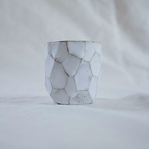 Glazed Ceramic Planter – White